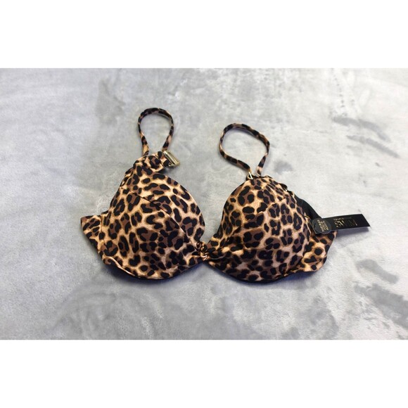 Victoria's Secret 34B True Cat Essential Twist Push Up Bikini Top NWT - Picture 1 of 5